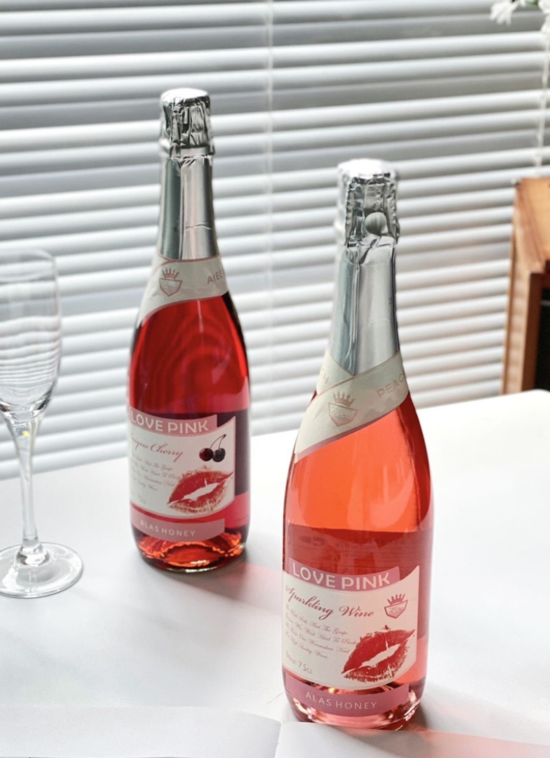 任选2瓶网红哎蜜起泡酒果酒香槟750ml气泡酒两瓶包邮