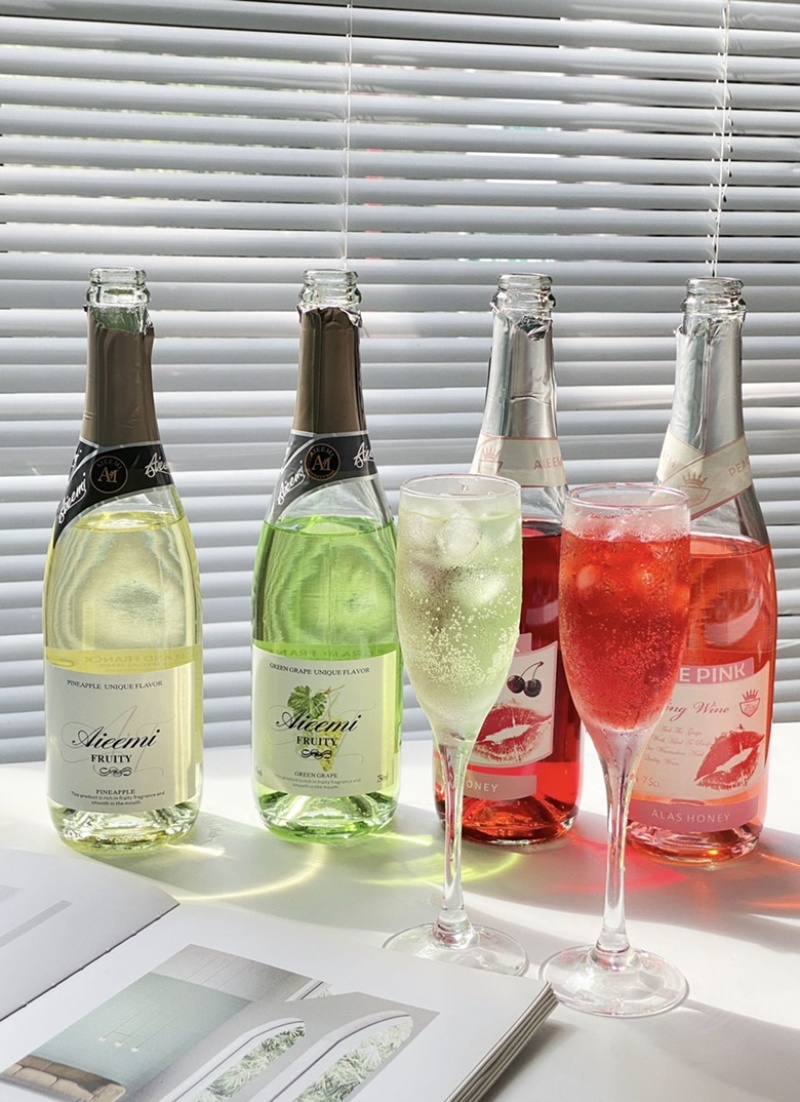 任选2瓶网红哎蜜起泡酒果酒香槟750ml气泡酒两瓶包邮