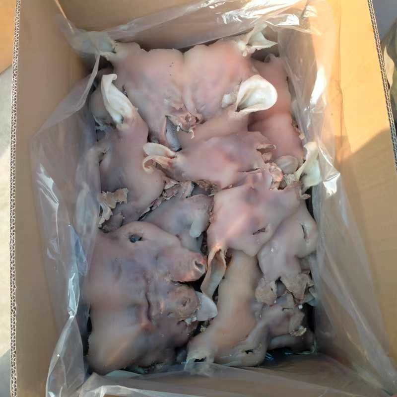 乳牛头肉，去骨熟牛头肉，纯手工去毛。