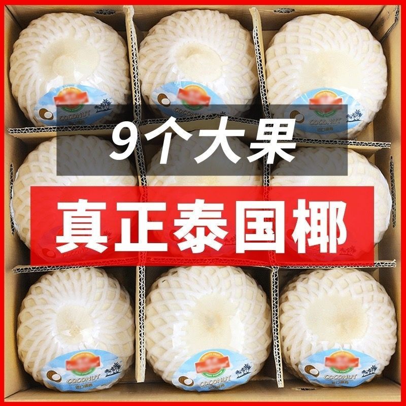 【9个超大果1200g+】泰国进口椰青奶香水原箱装巨无霸