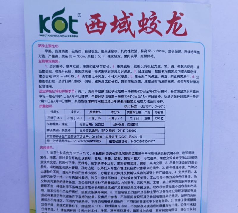西域蛟龙螺丝椒种子早熟皮薄肉厚高产辣椒种子辣味浓香螺丝椒