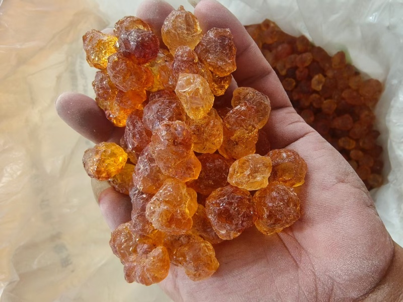 桃胶纯人工精修无杂质