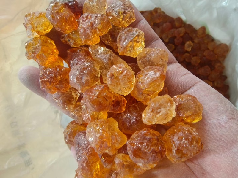 桃胶纯人工精修无杂质