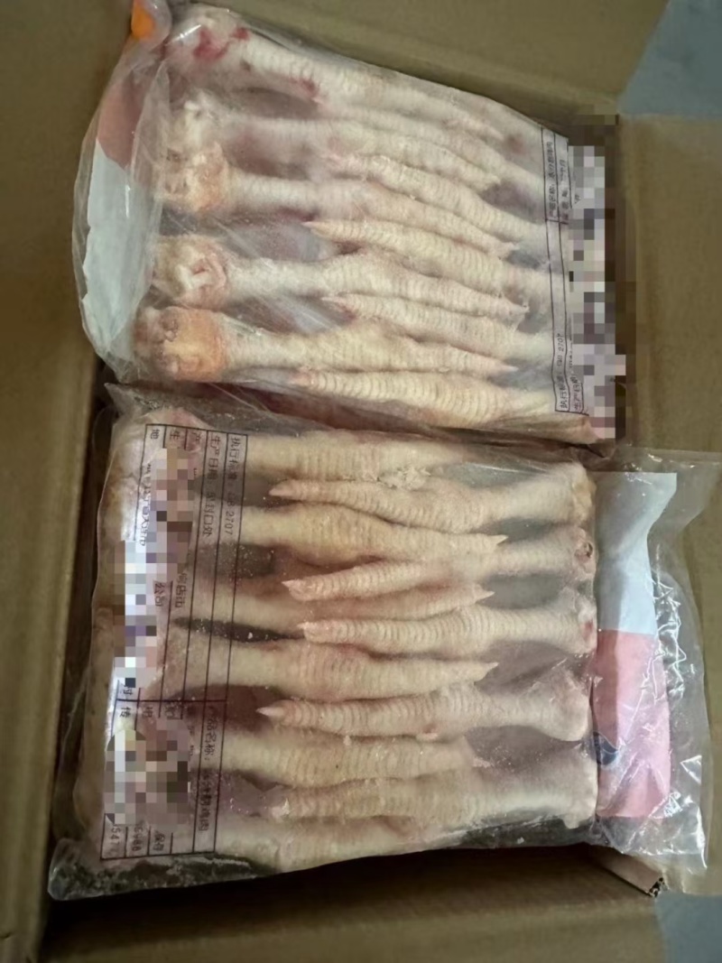 鸡爪子，厂家发货，规格齐全，资质都有冷链发货