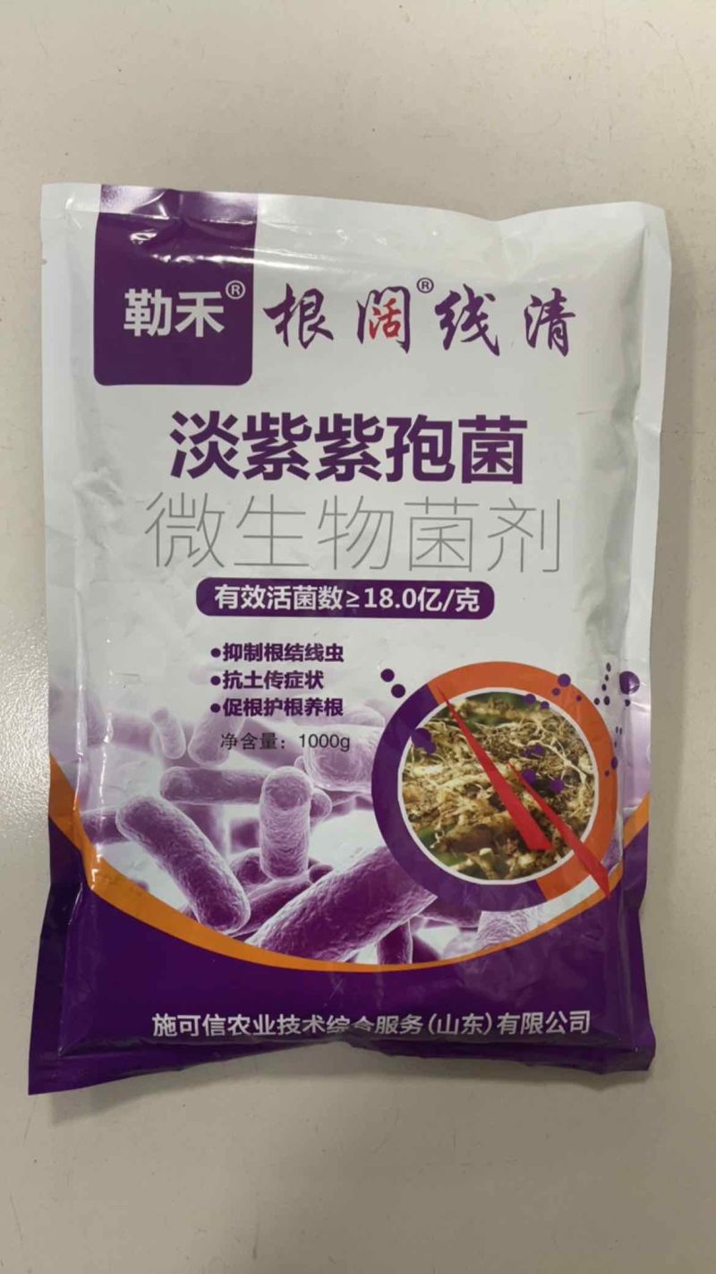 淡紫紫孢菌根阔线清抑制根结线虫的微生物菌剂抗土传病害养根