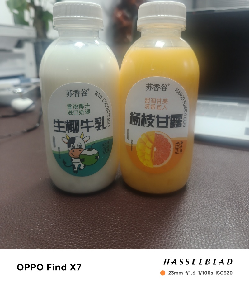 生椰牛乳，椰子汁加牛奶，口感纯高蛋白，有大小两个规格。