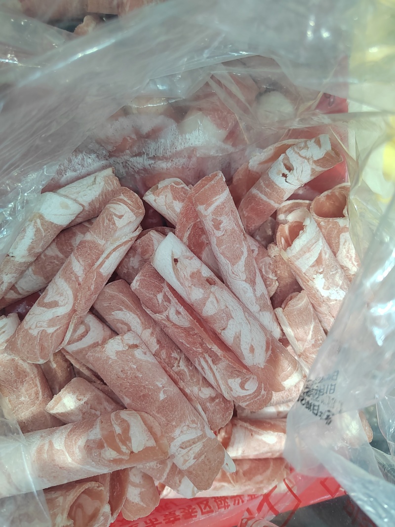 清真原切羊肉卷羊肉砖纯干