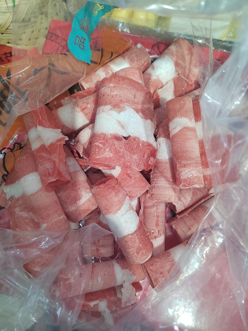清真原切羊肉卷羊肉砖纯干
