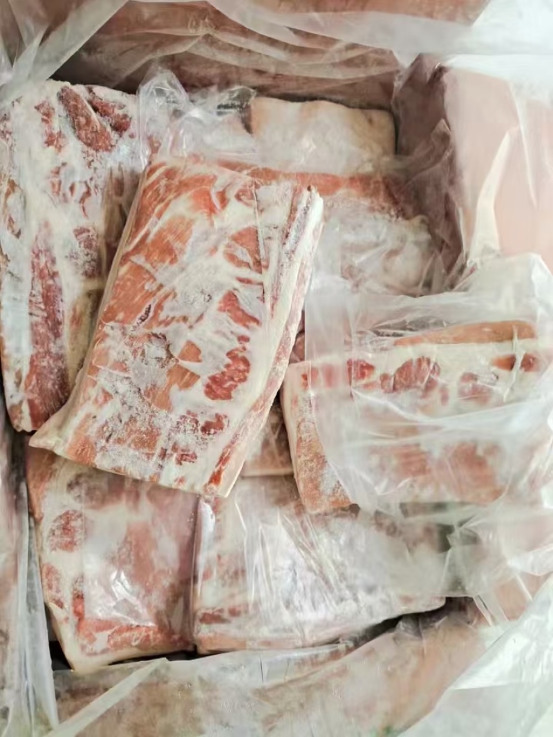 品名:皇上皇肥猪五花块规格:10公斤/箱日期:新货