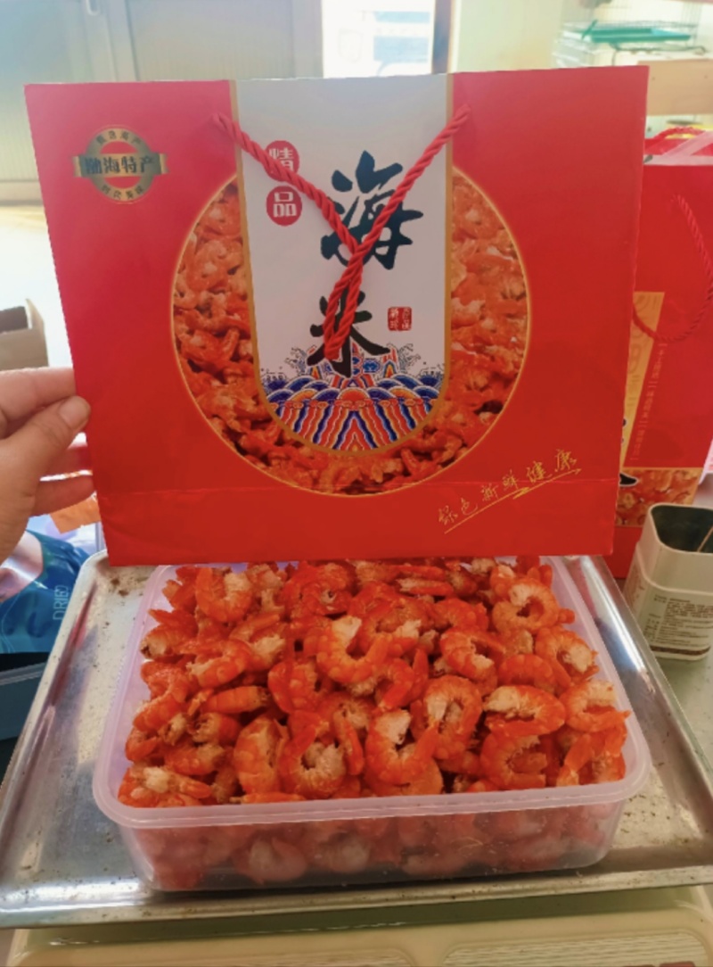 海水烘培对虾