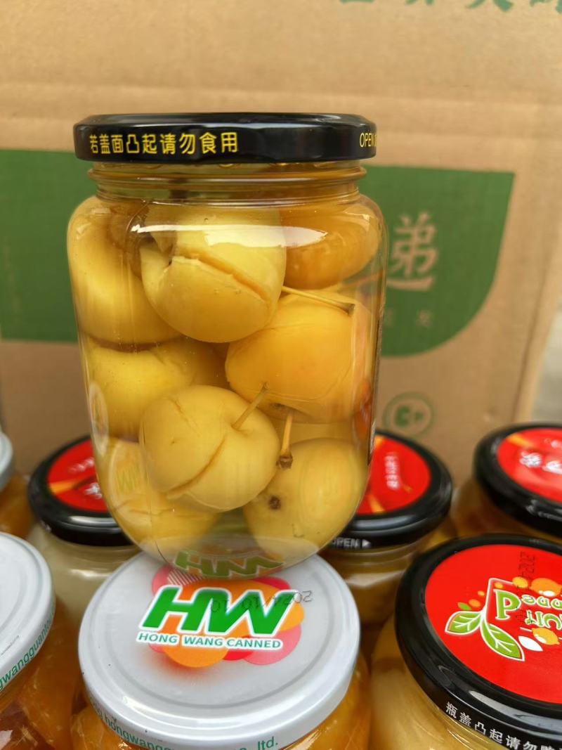 各种水果罐头，最新生产有需要的老板欢迎前来订购