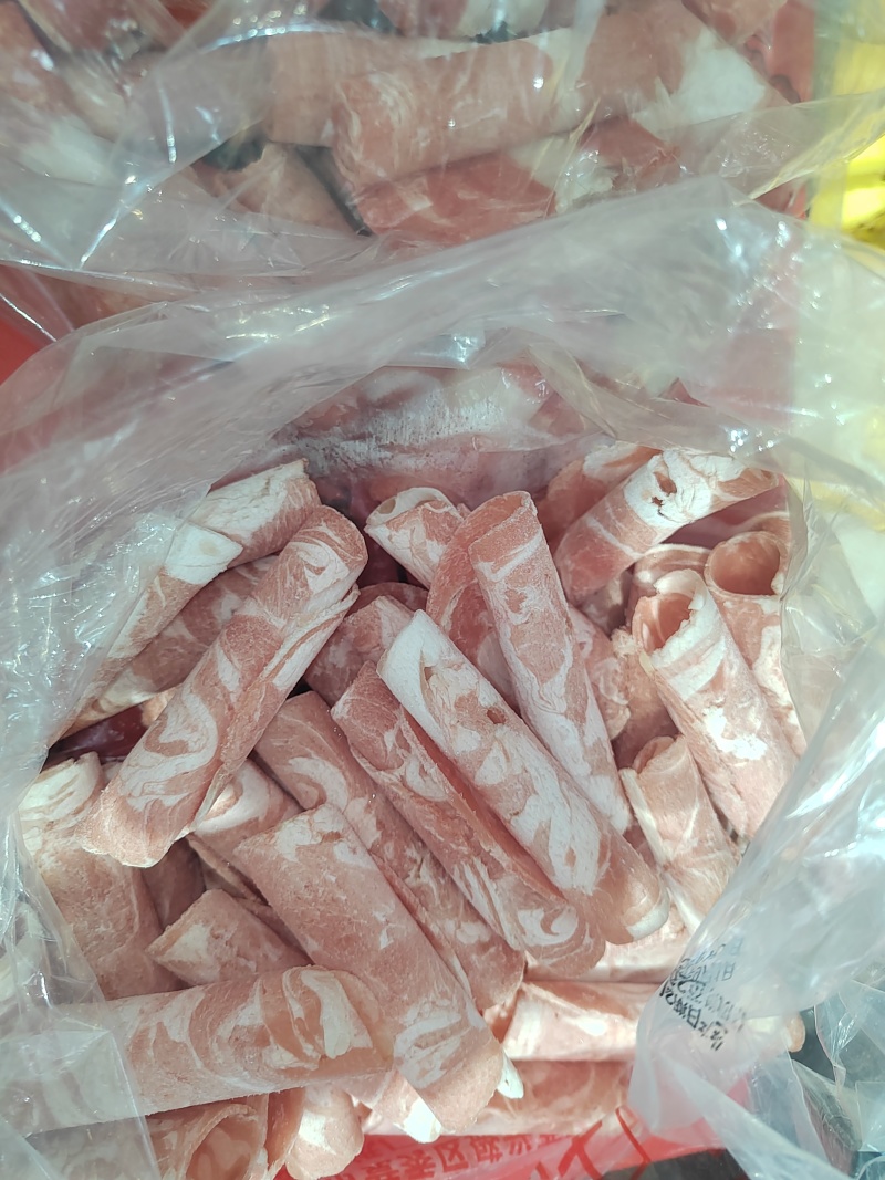 0添加纯干原切羊肉卷砖清真
