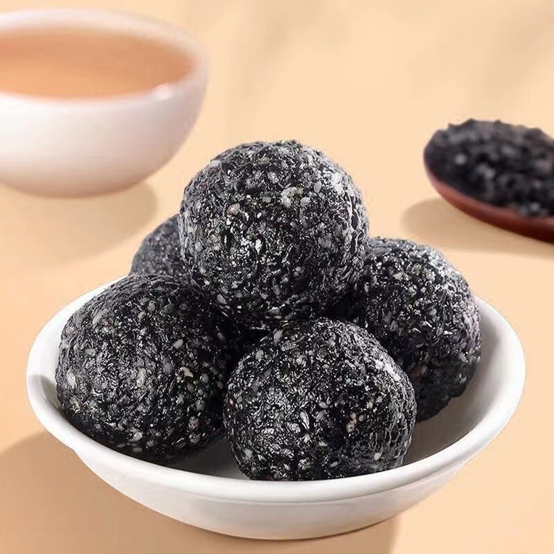 东阿特产黑芝麻丸袋装独立包装黑芝麻丸500g