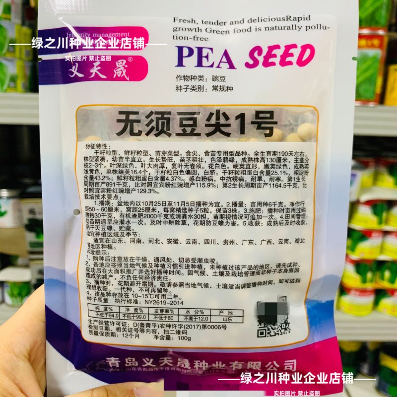 鲜嫩无须豌豆苗种子四季芽苗菜籽豌豆尖种子阳台盆栽种籽味甜