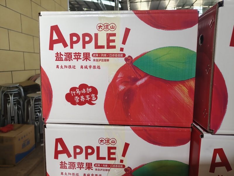 大凉山盐源高海拔糖心苹果