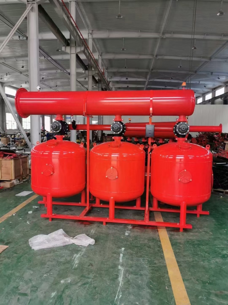 手动自动反冲洗砂石过滤器农用滴灌碟片过滤器河水砂质水过滤