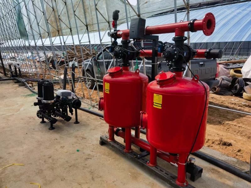 手动自动反冲洗砂石过滤器农用滴灌碟片过滤器河水砂质水过滤