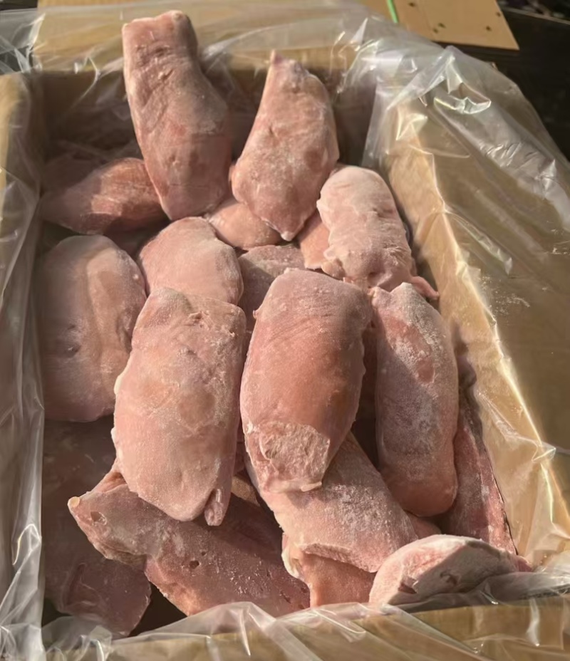 鸭胸肉鸭脯单冻去皮鸭胸肉货源稳定可出口定制