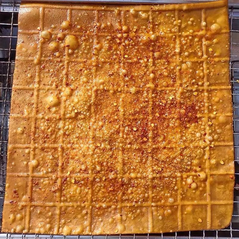 岳靖升豆腐网红泡泡冒泡牛皮豆干24*24cm每张110克