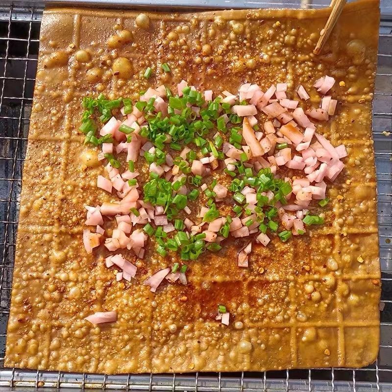 岳靖升豆腐网红泡泡冒泡牛皮豆干24*24cm每张110克