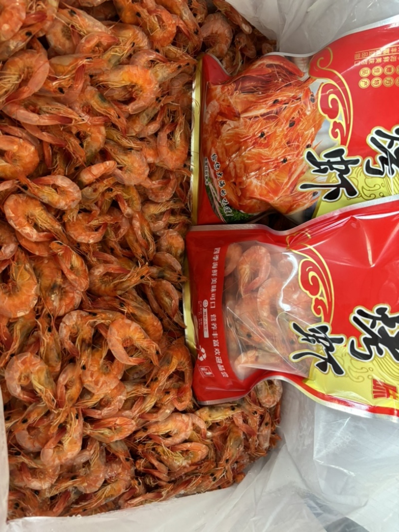 无盐碳烤烤虾，海水虾，壳肉分离，肉质厚实，补钙佳品