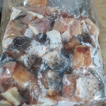 ，鲤鱼块，新鲜活鱼加工，速冻冷藏锁鲜