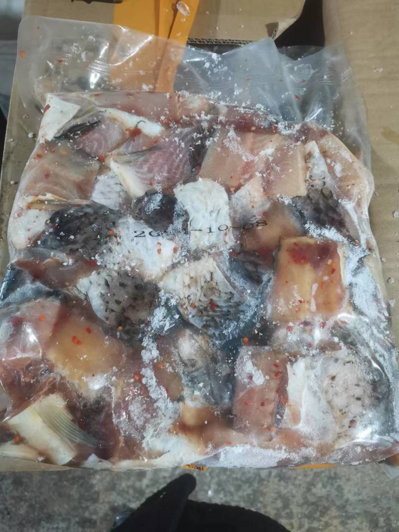 ，鲤鱼块，新鲜活鱼加工，速冻冷藏锁鲜
