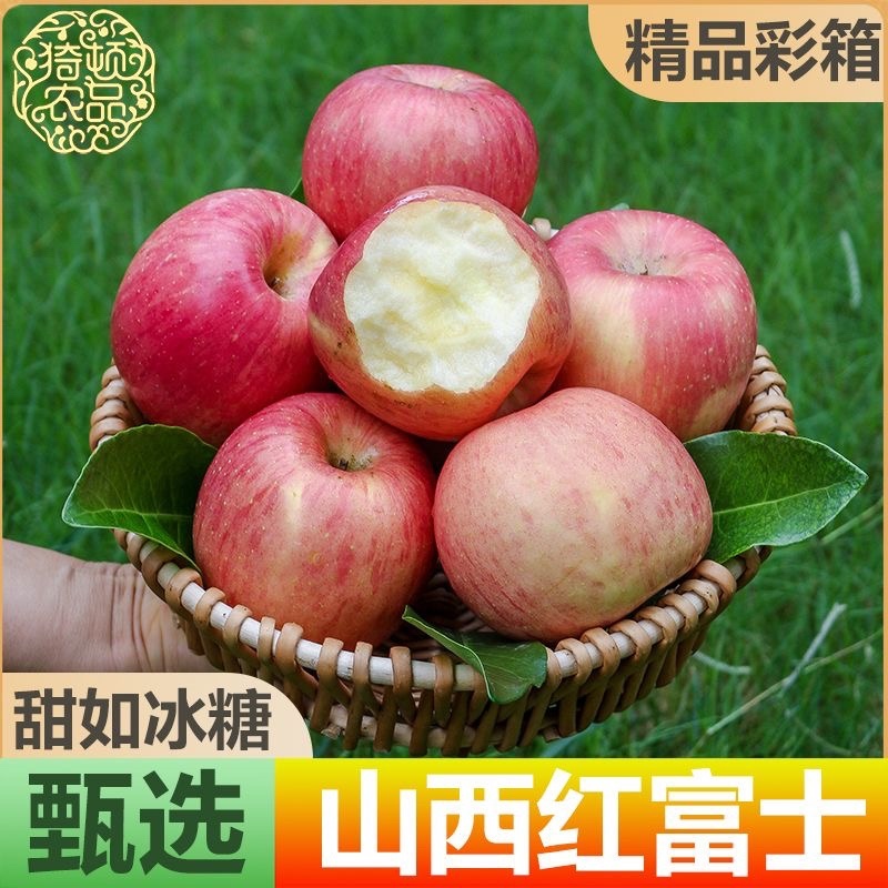 精品红富士苹果冰糖心脆甜新鲜水果批发零售支持一件代发
