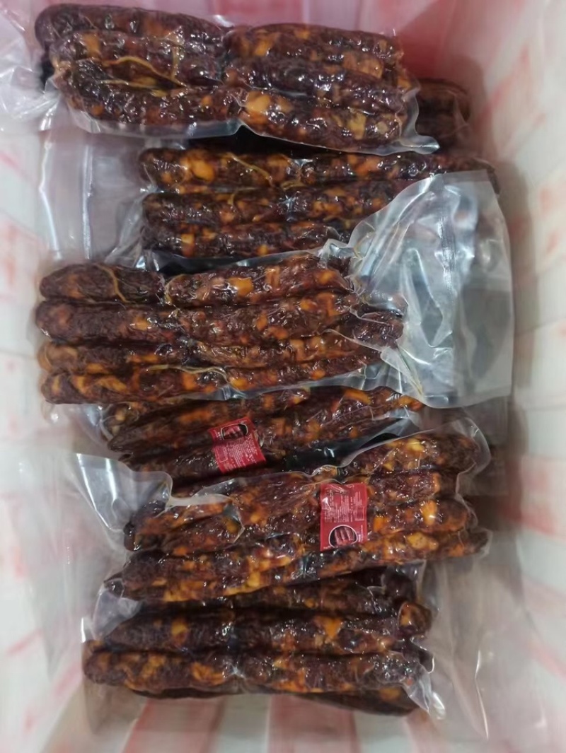 湖南传统烟熏腊肠，厂家直销批发，24小时发货