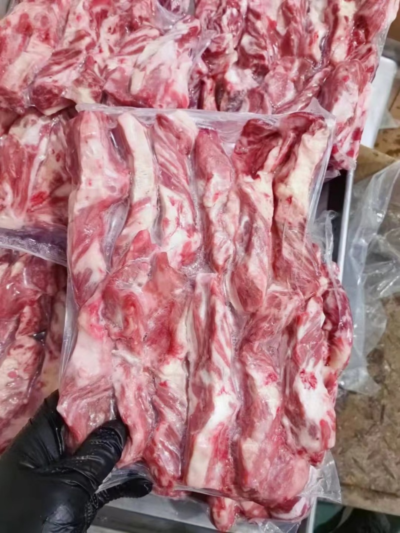 安格斯200天牛肋条谷饲安格斯肋条烤肉烧烤牛肋条大量现货