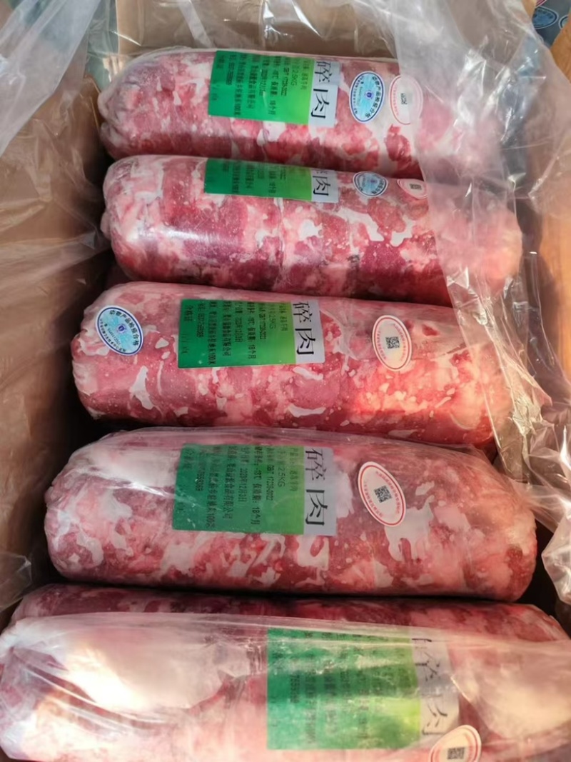 精修无油牛碎肉卷鲁西黄牛屠宰分割厂家直销