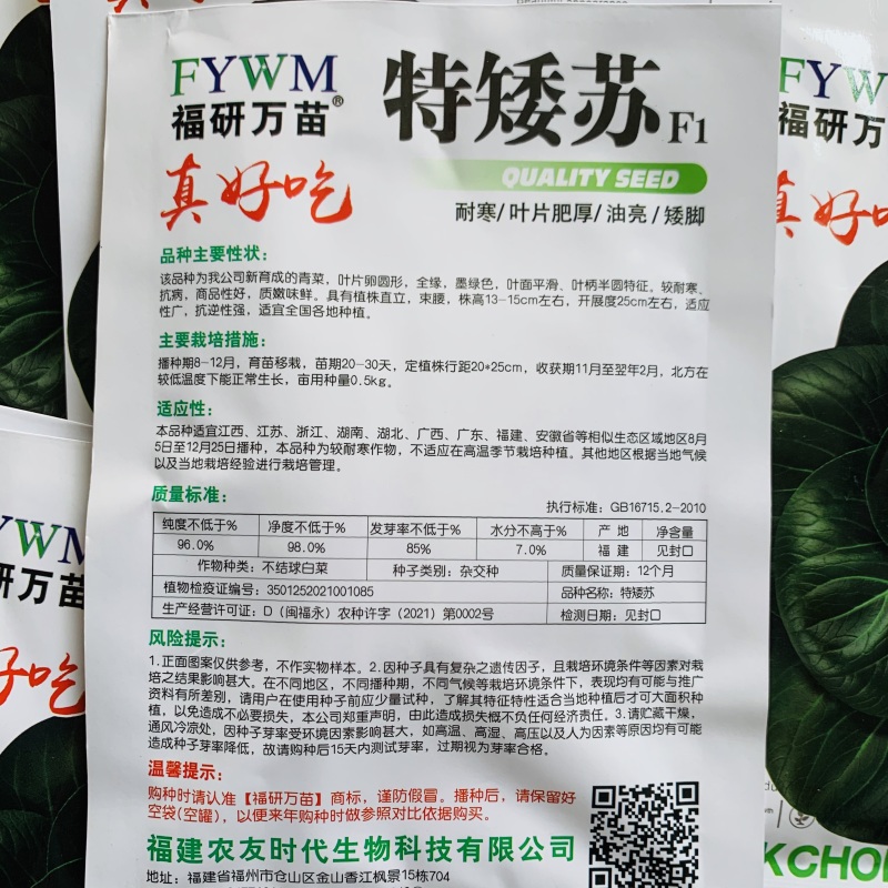 特矮苏矮脚青梗菜种子油亮苏州青种子高产耐寒耐冻黑亮青菜种
