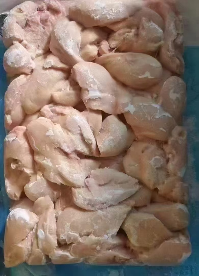 单冻板冻去皮鸡大胸毛胸精修手续齐全货源稳定厂家全国冷链物流发