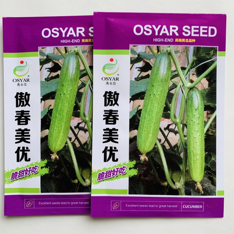 傲春美优水果黄瓜种子脆甜清香强雌性旱黄瓜种子节节有瓜早熟