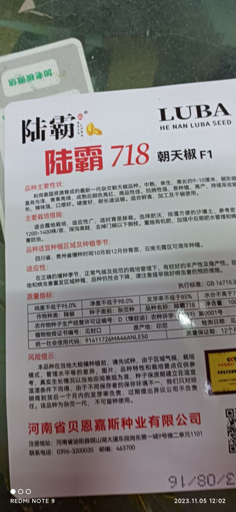 大果艳红朝天椒种子肉厚腔实耐老果面光滑亮度好把长把粗硬度