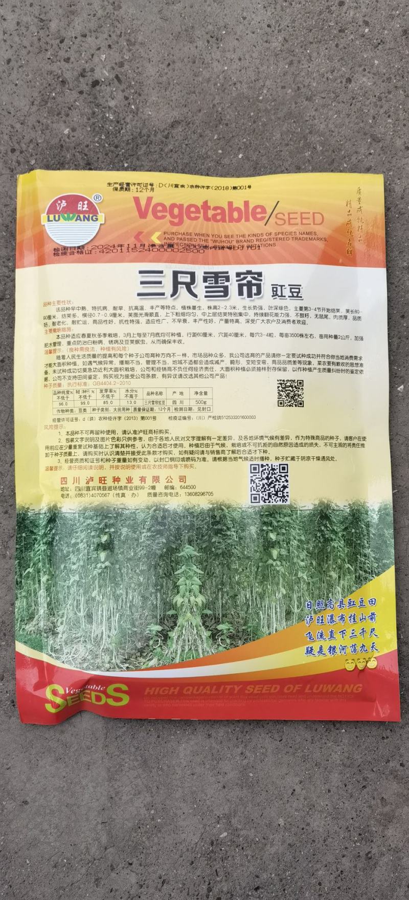豇豆种子三尺雪帘厚肉型长70＿80厘米抗病产量高
