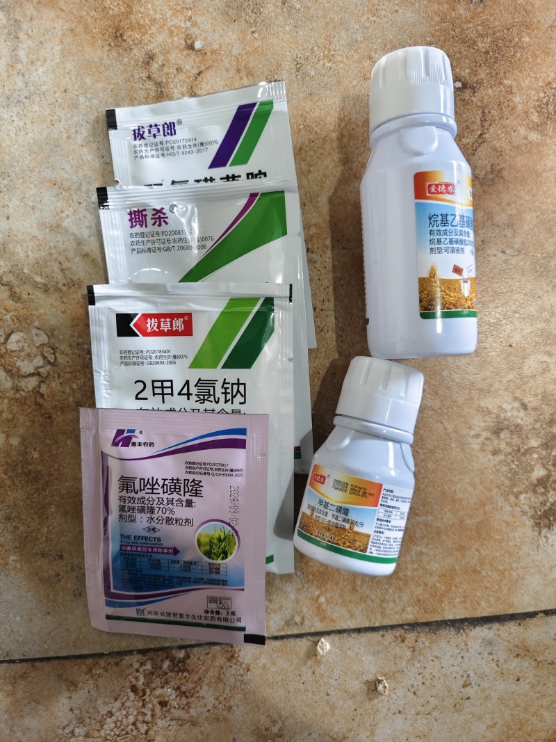 小麦除草剂套餐特别针对节节麦燕麦雀麦专杀麦田杂草杀光