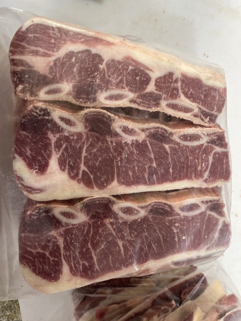 原切牛仔骨切片，厂家直销