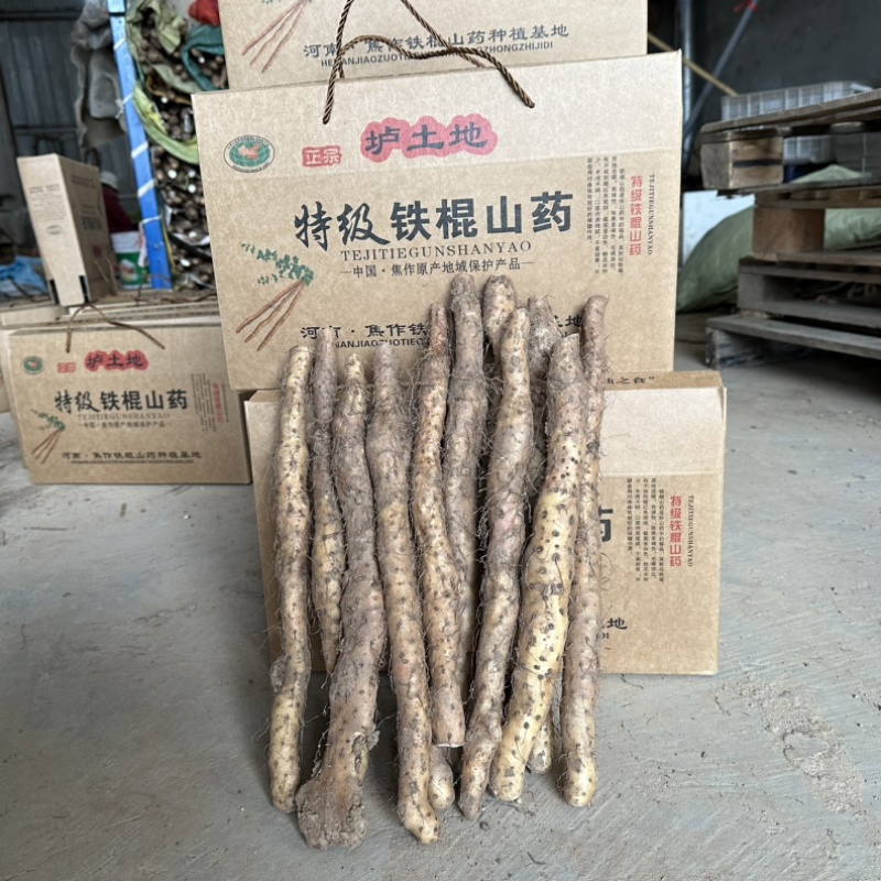 温县垆土地铁棍山药40厘米长礼盒5斤装
