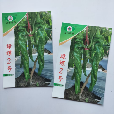 力禾种苗绿螺2号螺丝椒种子全螺无限生长型1000粒