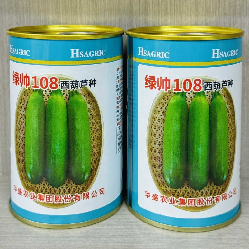 绿帅108西葫芦种子长棒行株型紧大田基地种植西葫芦种籽高