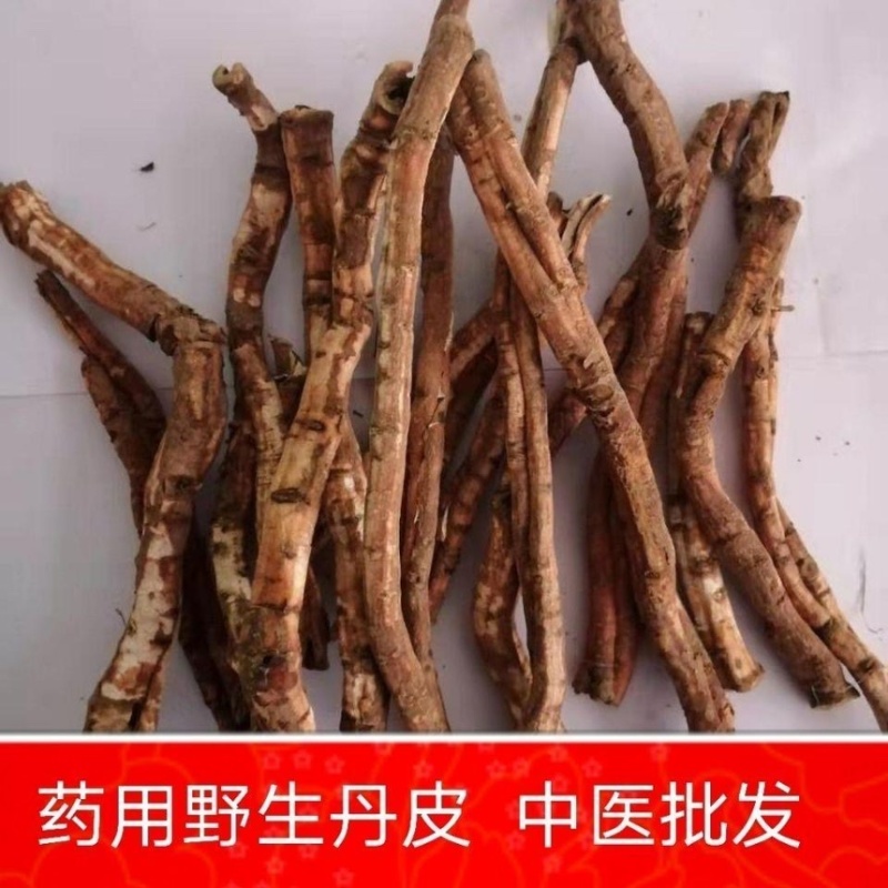 牡丹皮秦岭丹皮牡丹皮药用刮皮抽芯粉丹皮精选无硫新货