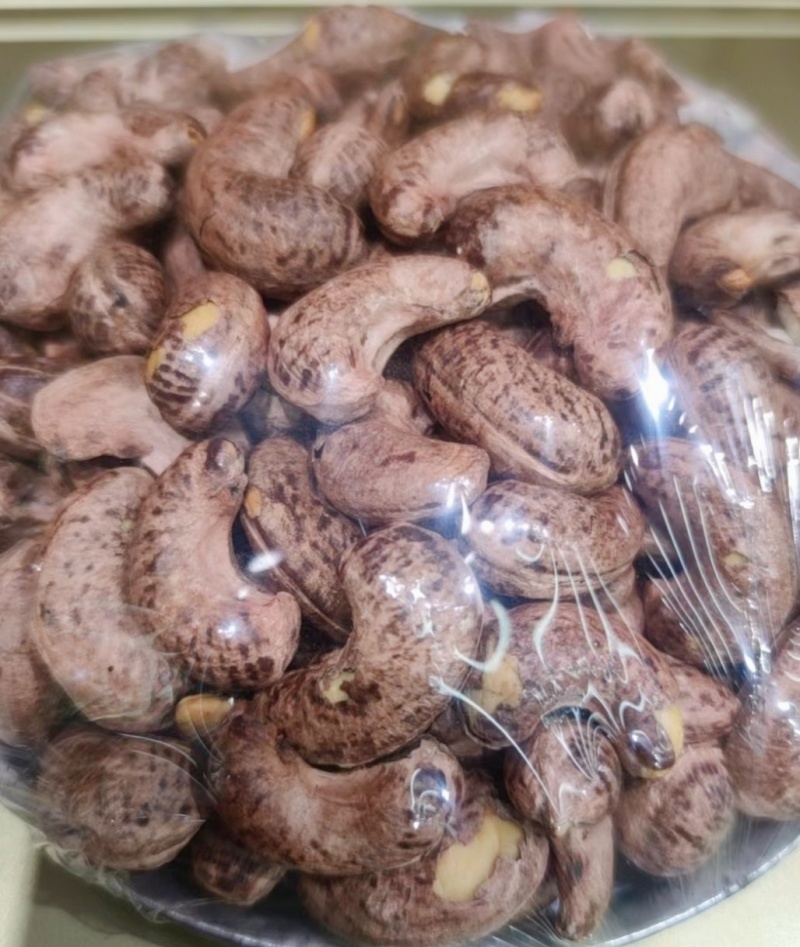紫衣熟腰果生腰果W240虎皮带衣盐焗熟腰果A170新货