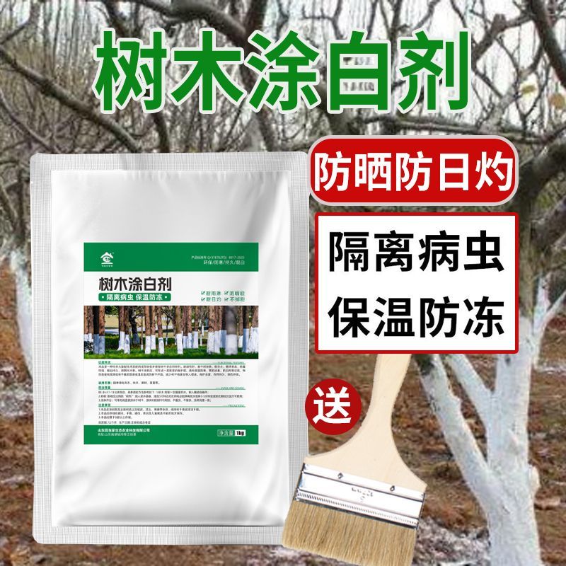 树木涂白剂果树防虫防冻树干涂白剂大树刷白防虫抗病正品防寒