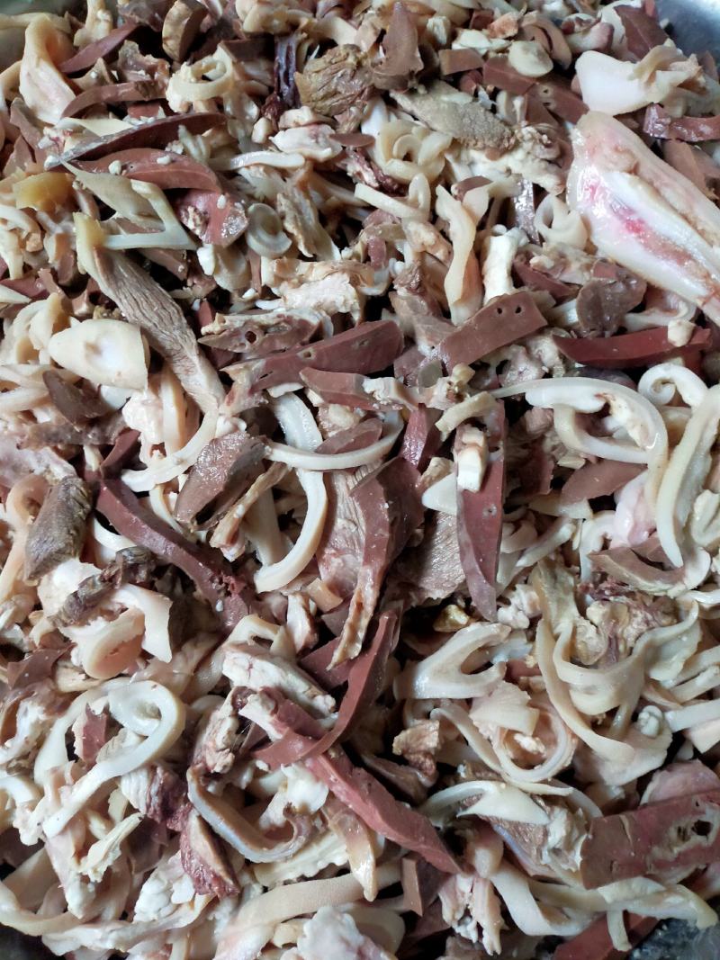 熟羊杂(一级二级三级羊头肉，羊心肺，肚.肠.筋皮，碎肉。