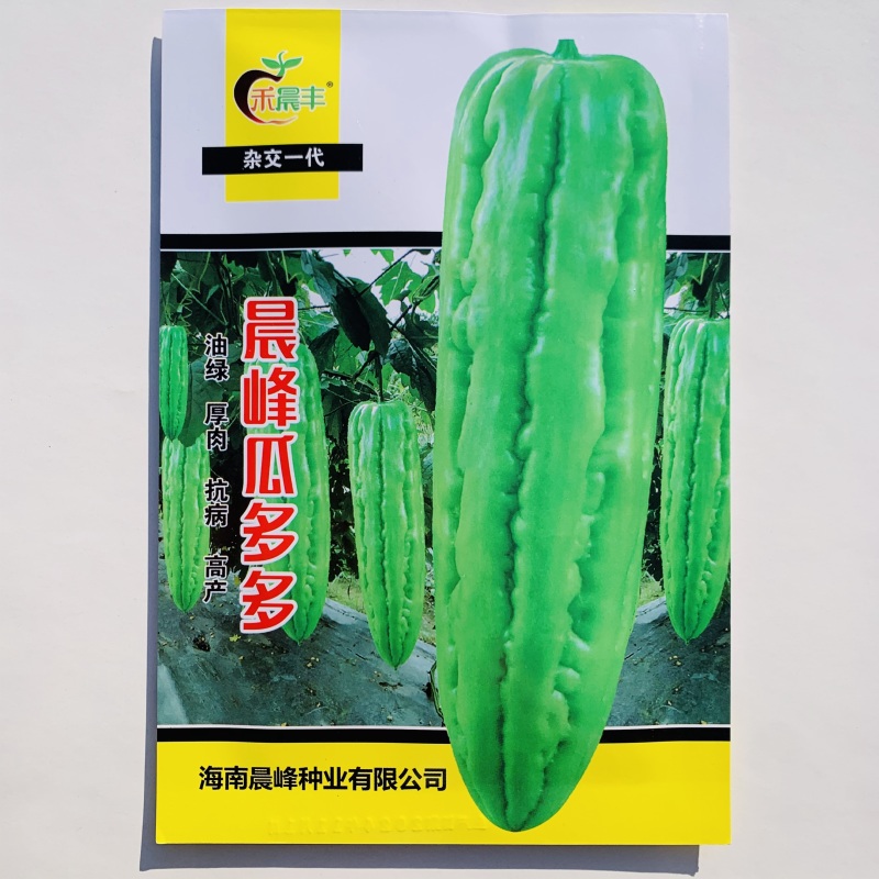晨峰瓜多多苦瓜种子油绿肉苦瓜种子肉厚高产大肉苦瓜种籽蔬菜