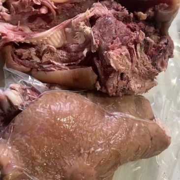 火烧毛熟牛头肉