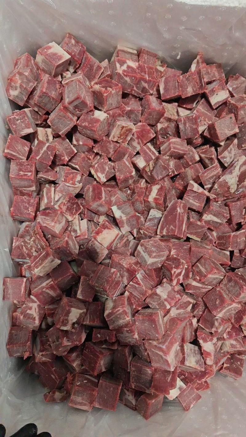 原切牛肉粒