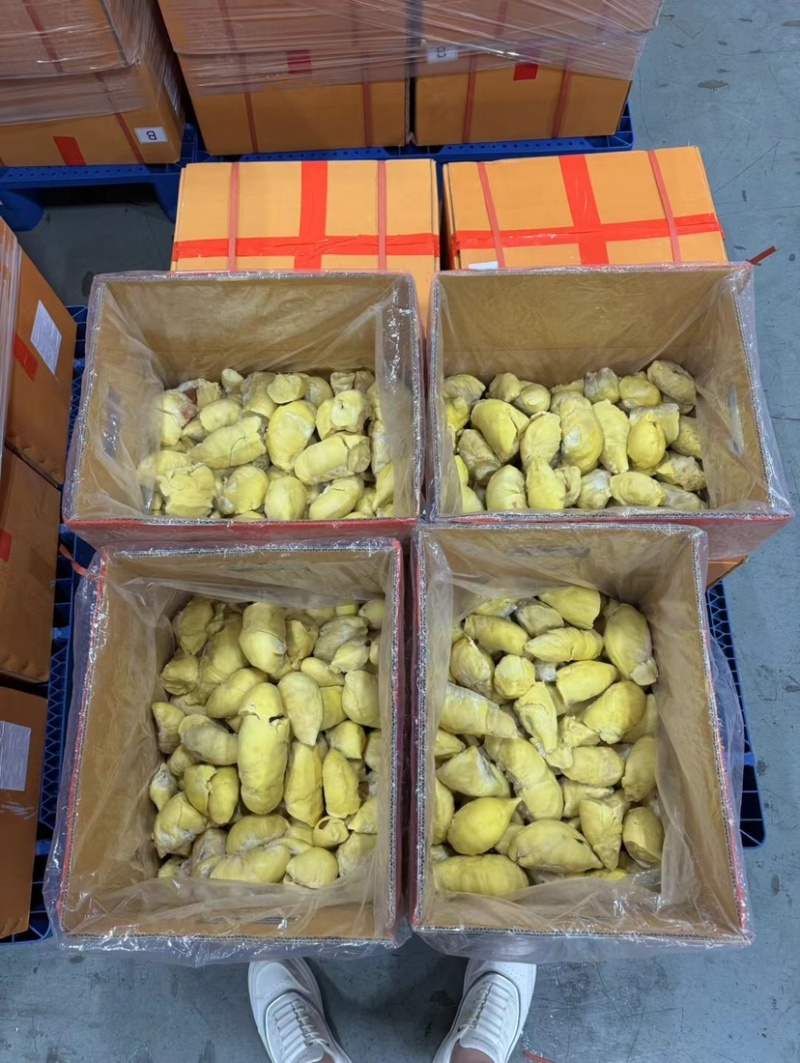 液氮冷冻金枕榴莲纯果肉产地源头直发品质保证