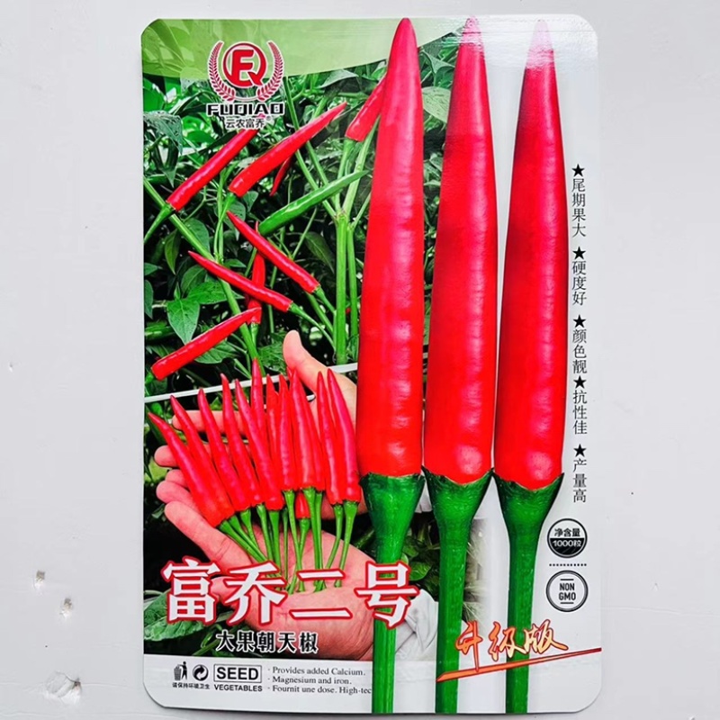 富乔一号小米椒品种，泰系进口，大果型种子品种